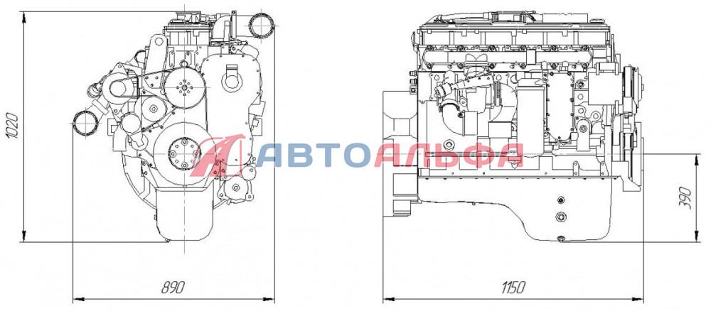 Двигатель камминз камаз схема