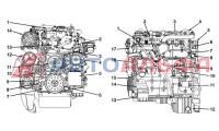 Двигатель Cummins серии ISF2.8 109 LIGHT - схема